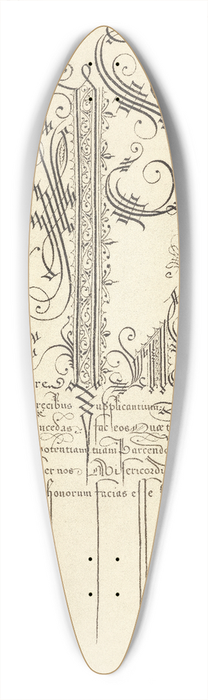 Joris Hoefnagel - Caterpillar and Globeflower 39.3 inch art pintail longboard deck Joris Hoefnagel - Caterpillar and Globeflower 39.3 inch art pintail longboard deck