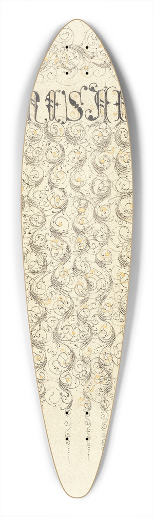Joris Hoefnagel - Crane Fly and Ants 39.3 inch art pintail longboard deck