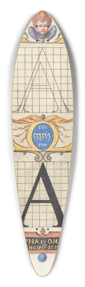 Joris Hoefnagel - Guide for Constructing the Letter A 39.3 inch art pintail longboard deck
