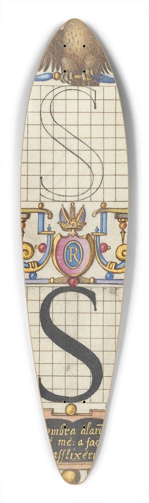 Joris Hoefnagel - Guide for Constructing the Letter S 39.3 inch art pintail longboard deck