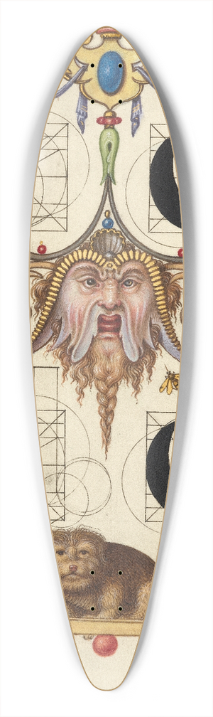 Joris Hoefnagel - Guide for Constructing the Letters c and d 39.3 inch art pintail longboard deck