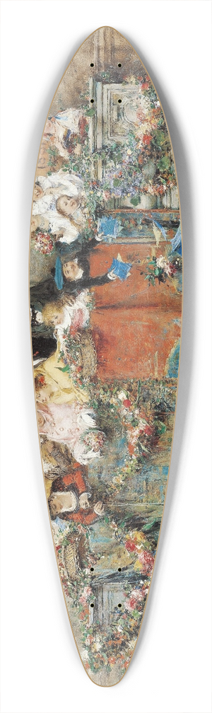 Jos Benlliure y Gil - The Carnival In Rome 39.3 inch art pintail longboard deck