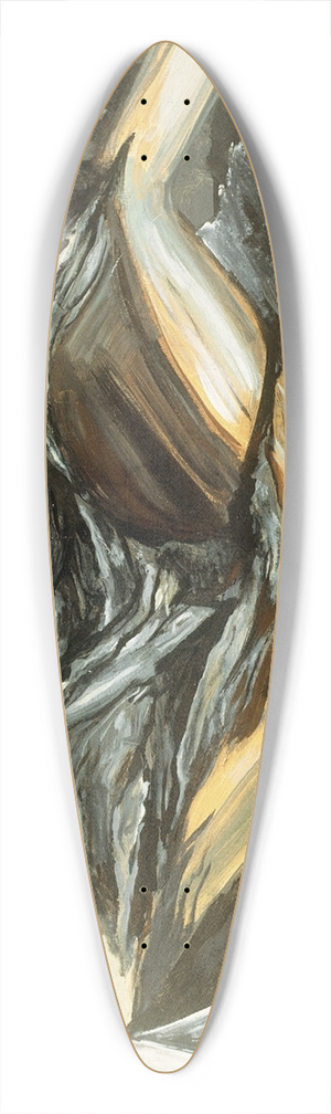 Jos Clemente Orozco - Death and Resurrection 39.3 inch art pintail longboard deck