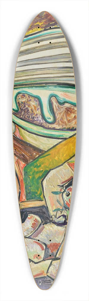 Jos de Martn Simn - Los dioses 39.3 inch art pintail longboard deck