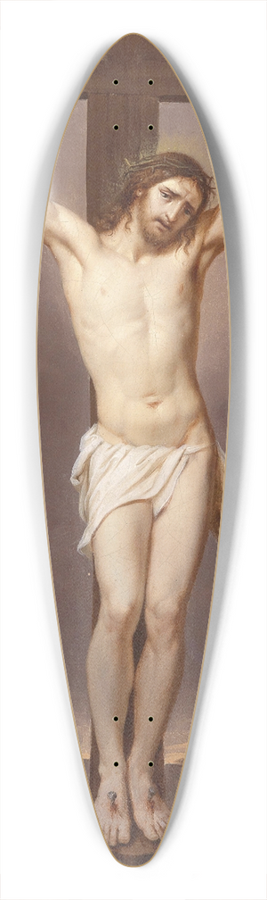 Josef Arnold the elder - Christus am Kreuz 39.3 inch art pintail longboard deck