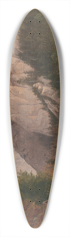 Josef Feid - Scene from the Salzkammergut 39.3 inch art pintail longboard deck