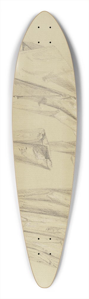 Josef Ferdinand Becker - Studienblatt; Weibliche Gewandfigur 39.3 inch art pintail longboard deck
