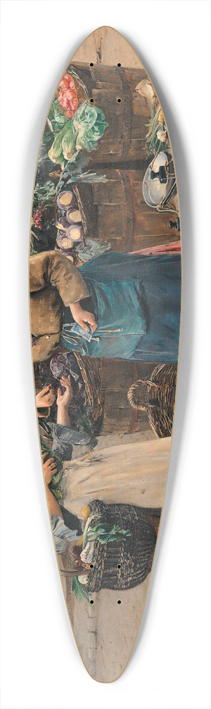 Josef Gisela - Szene beim Gemsestand 39.3 inch art pintail longboard deck