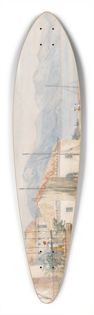 Josef Hger - Gardasee 39.3 inch art pintail longboard deck