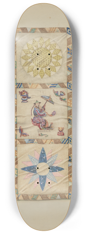 Charlotte Winter - Patchwork Quilt 8.25 inch art skate deck