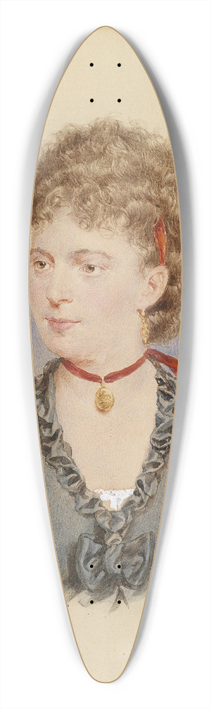 Josef Kriehuber - Bildnis einer jungen Frau (Tochter Nestroy) 39.3 inch art pintail longboard deck