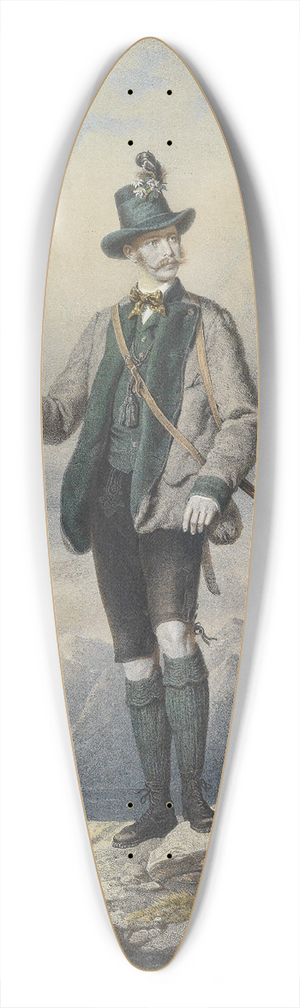 Josef Kriehuber - Kaiser Franz Joseph I im Ischler Jagdkostm 39.3 inch art pintail longboard deck