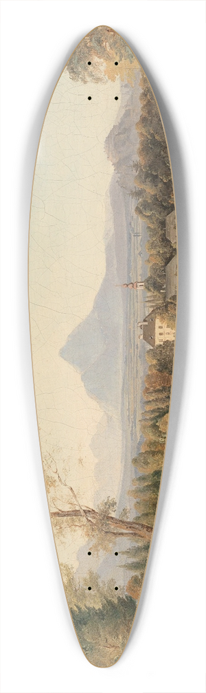 Josef Mayburger - Blick auf die Festung Hohensalzburg 39.3 inch art pintail longboard deck