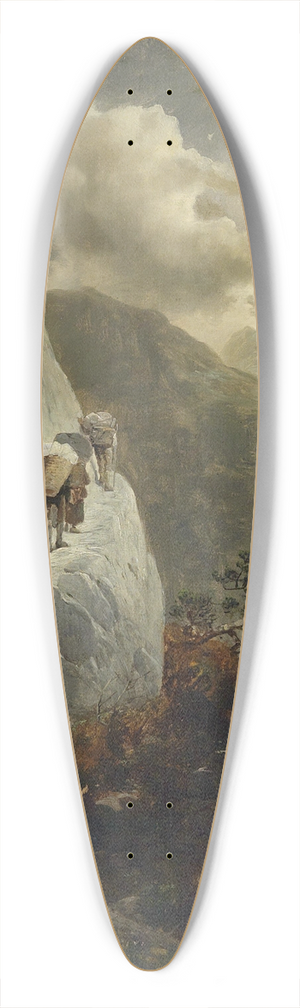 Josef Thoma - Anstieg in einer Mondnacht 39.3 inch art pintail longboard deck