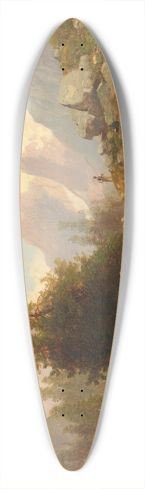 Josef Thoma - Blick auf das Wetterhorn 39.3 inch art pintail longboard deck