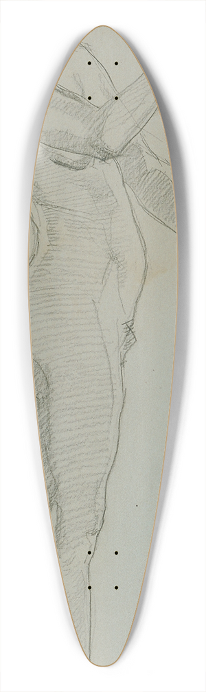 Josef Wawra - Aktstudie 39.3 inch art pintail longboard deck