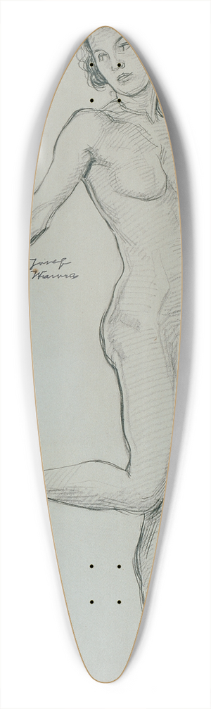 Josef Wawra - Aktstudie 39.3 inch art pintail longboard deck