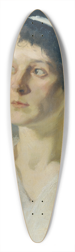 Josef Wawra - Dame mit schwarzem Hut 39.3 inch art pintail longboard deck