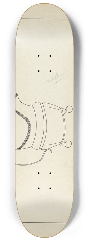 Charlotte Winter - Study of Cream Pitcher 8.25 inch art skate deck