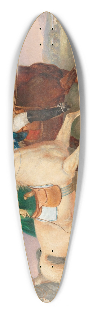 Josef Ziegler - Riding Out with Lady in a Green Skirt 39.3 inch art pintail longboard deck