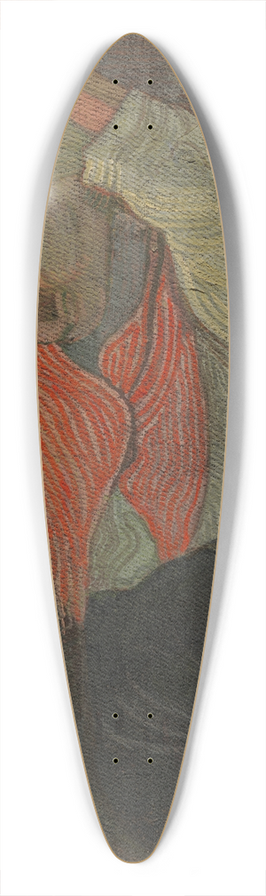 Joseph Alanen - Woman Combing her Hair 39.3 inch art pintail longboard deck