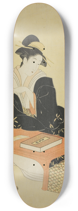 Chbunsai Eishi - An Elegant Parody of the Six Poetic Immortals (Furyu yatsushi rokkasen); The Priest Kisen 8.25 inch art skate deck