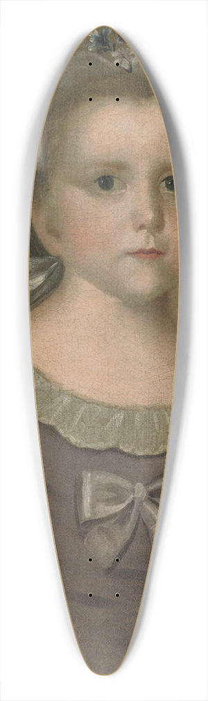Joseph Badger - Portrait of Abigail Gowen 39.3 inch art pintail longboard deck