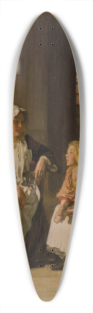 Joseph Bail - A Well-Deserved Break 39.3 inch art pintail longboard deck