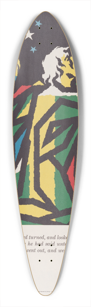 Joseph Binder - St. Peter 39.3 inch art pintail longboard deck