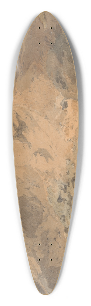 Joseph Clarendon Smith - Sand Pits, Hunsdon 39.3 inch art pintail longboard deck