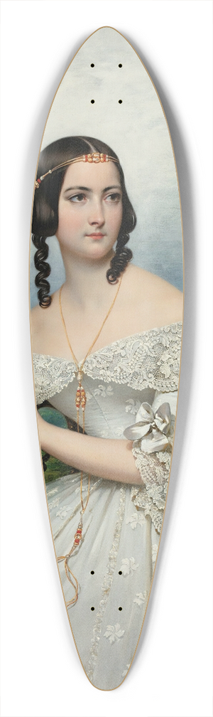Joseph-Dsir Court - Presumed Portrait Of Miss White 39.3 inch art pintail longboard deck
