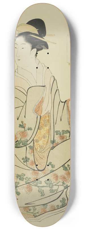 Chbunsai Eishi - Jurojin, from the series A Comparison of the Treasures of the Gods of Good Fortune (Fukujin takara awase) 8.25 inch art skate deck