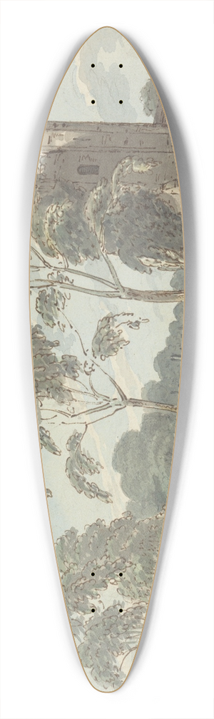 Joseph Farington - A Church at Stanstead 39.3 inch art pintail longboard deck