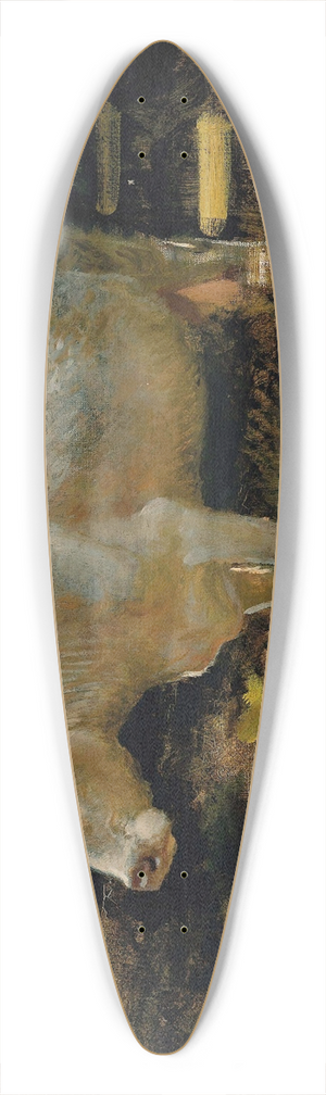 Joseph Farquharson - Study of a cow in a meadow 39.3 inch art pintail longboard deck