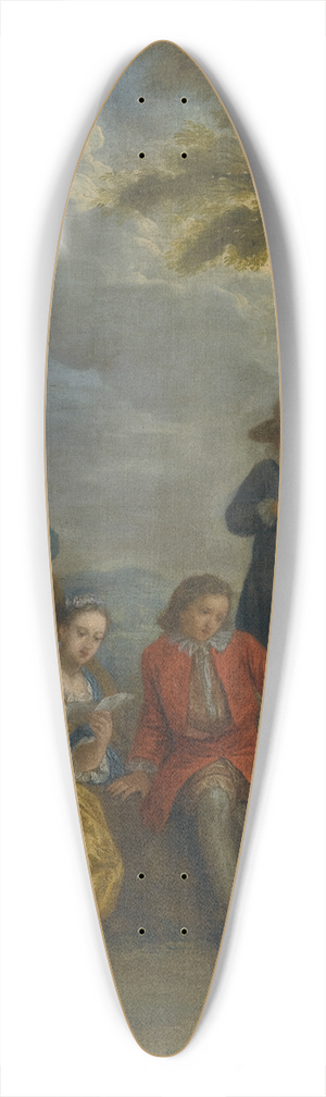 Joseph Francis Nollekens - A Fte Champtre 39.3 inch art pintail longboard deck