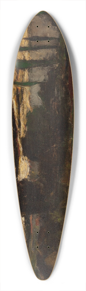 Joseph Frank Currier - Nocturnal Landscape 39.3 inch art pintail longboard deck
