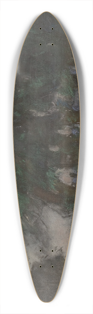 Joseph Frank Currier - The Shaded Lane 39.3 inch art pintail longboard deck