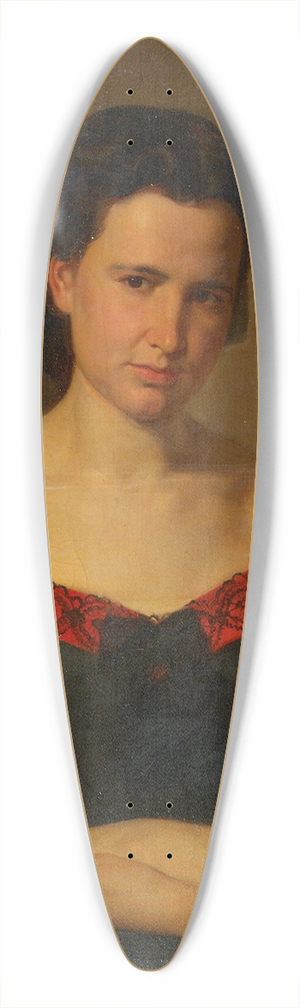Joseph Hasslwander - Wilhelmine Hasslwander 39.3 inch art pintail longboard deck