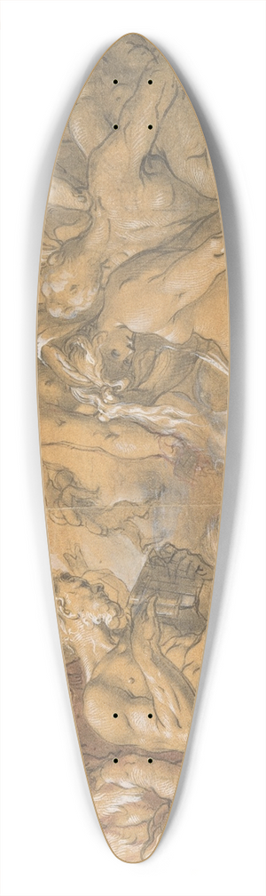 Joseph Heintz The Elder - Satyrs and Nymphs 39.3 inch art pintail longboard deck