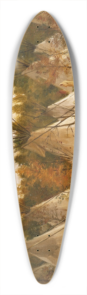 Joseph Henry Sharp - The Summer Camp 39.3 inch art pintail longboard deck