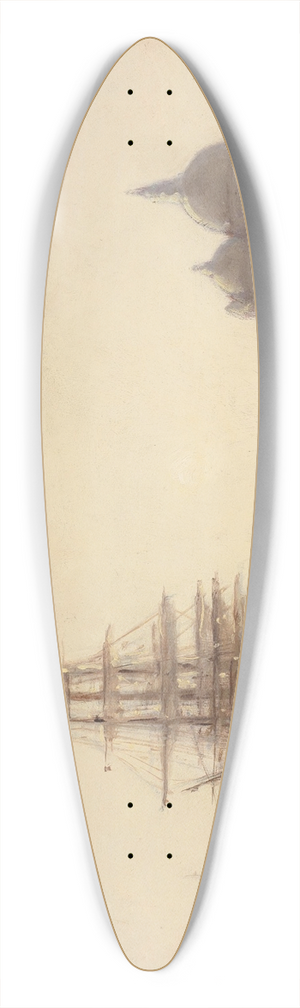 Joseph Hippolyte Aussandon - Venice 39.3 inch art pintail longboard deck