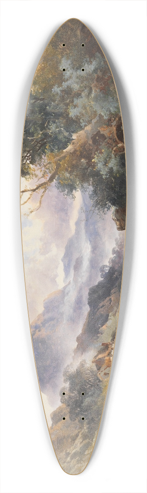 Joseph Horlor - Walisische Berglandschaft 39.3 inch art pintail longboard deck