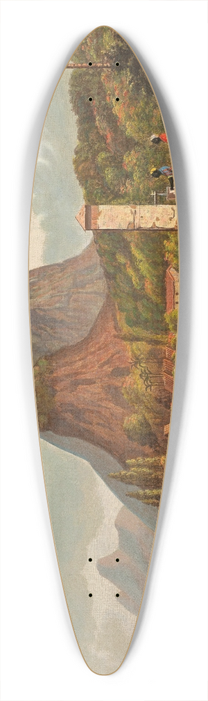Joseph Lee - Rio de Janeiro, Mont Corcovado and Botafago Bay 39.3 inch art pintail longboard deck