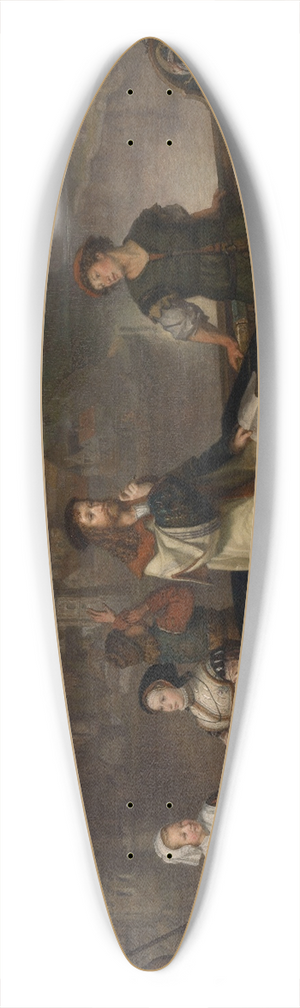 Joseph Lies - Albrecht Drer Sailing down the Rhin 39.3 inch art pintail longboard deck Joseph Lies - Albrecht Drer Sailing down the Rhin 39.3 inch art pintail longboard deck