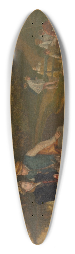 Joseph Lies - Lovers in the Park 39.3 inch art pintail longboard deck Joseph Lies - Lovers in the Park 39.3 inch art pintail longboard deck