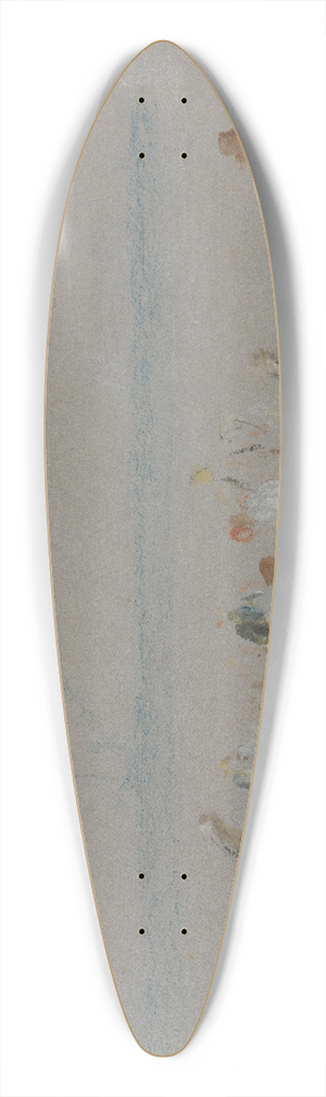 Joseph Mallord William Turner - Cricket on the Goodwin Sands 39.3 inch art pintail longboard deck