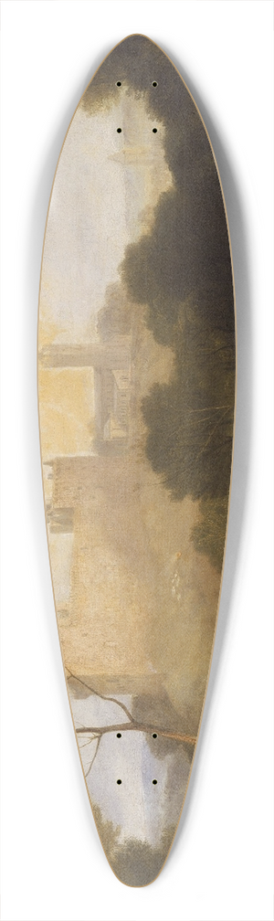 Joseph Mallord William Turner - Linlithgow Palace 39.3 inch art pintail longboard deck