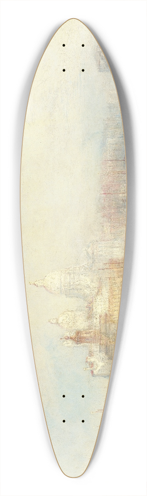 Joseph Mallord William Turner - The Dogana and Santa Maria della Salute 39.3 inch art pintail longboard deck