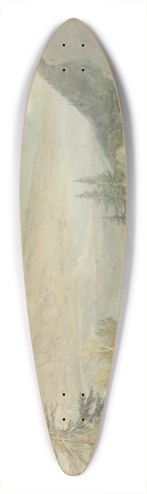 Joseph Mallord William Turner - View of Farnley Hall in Yorkshire 39.3 inch art pintail longboard deck