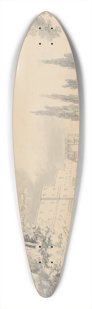Joseph Mallord William Turner - Villa dEste 39.3 inch art pintail longboard deck